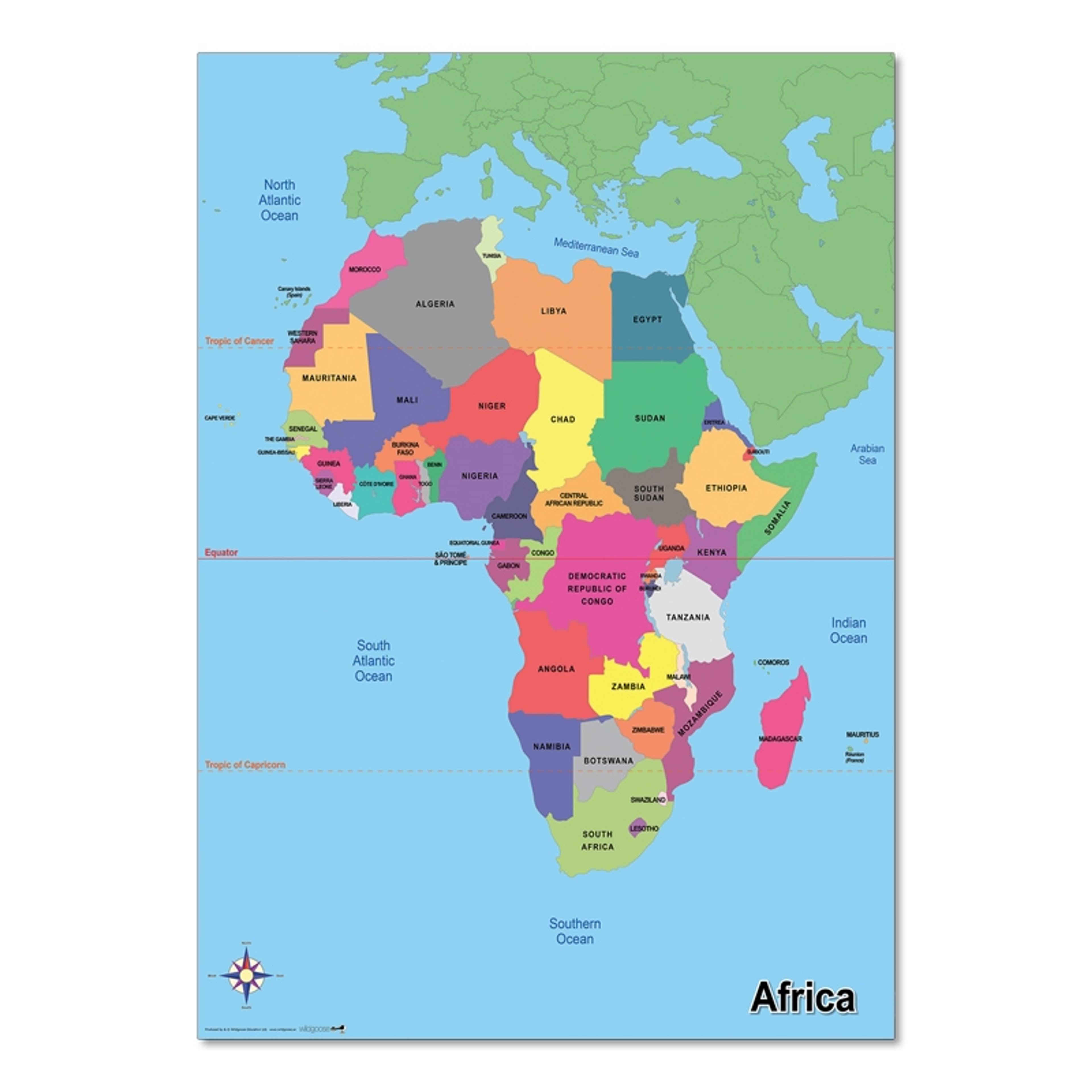 Simple Map of Africa