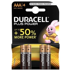 AAA Duracell Plus Batteries - Pack of 4