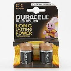 C Duracell Plus Batteries - Pack of 2