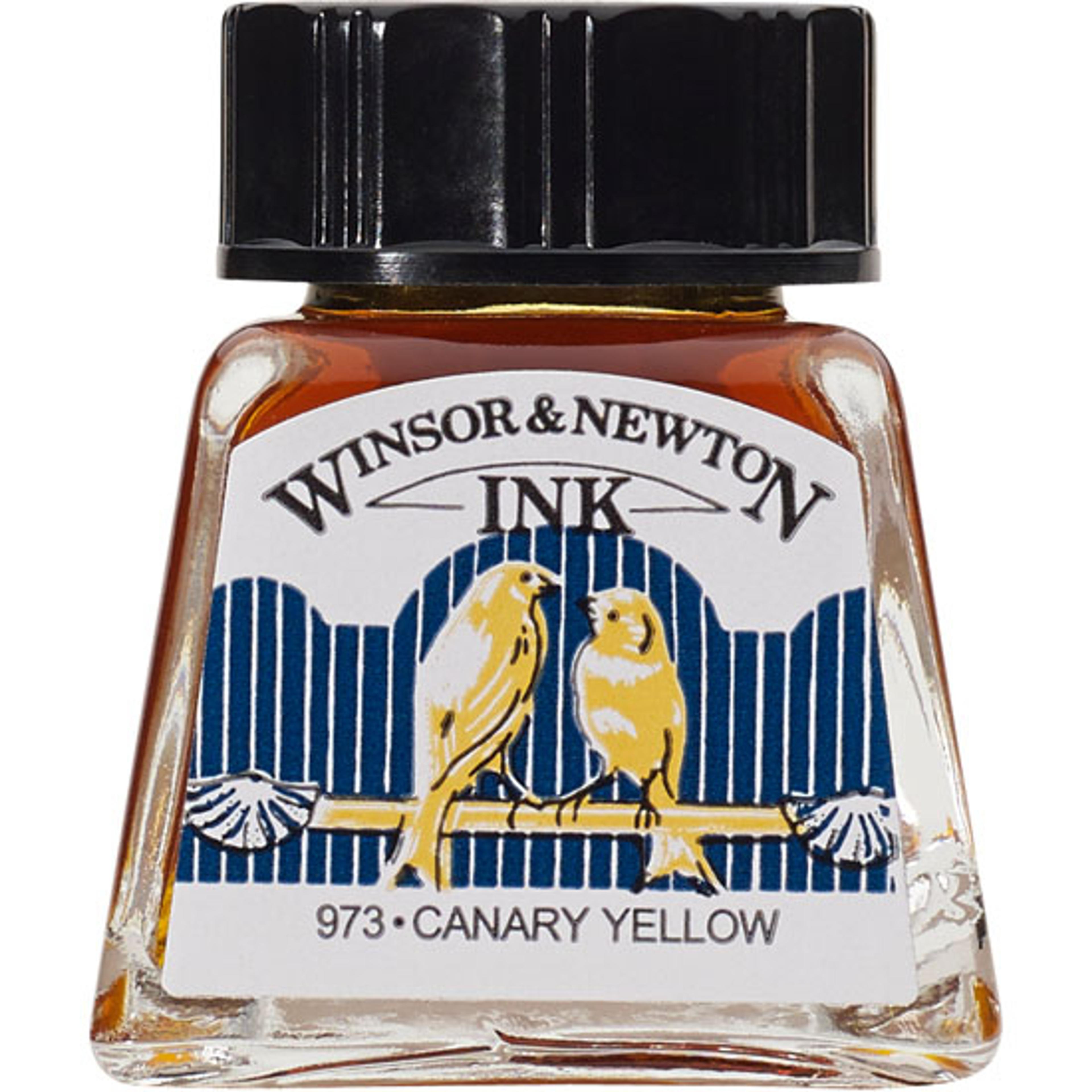 Winsor & Newton Drawing Inks 14ml - Canary Yellow