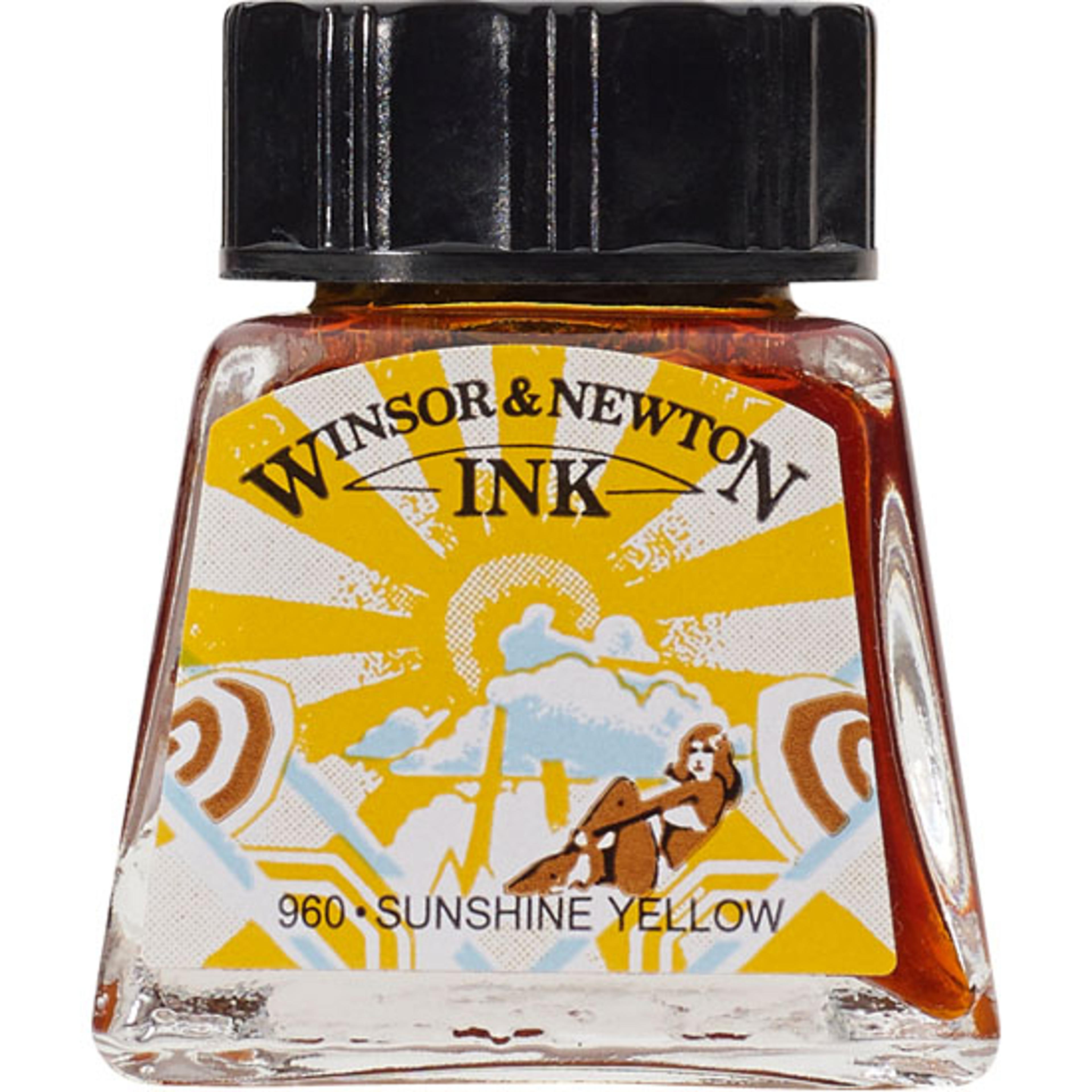 Winsor & Newton Drawing Inks 14ml - Sunshine Yellow