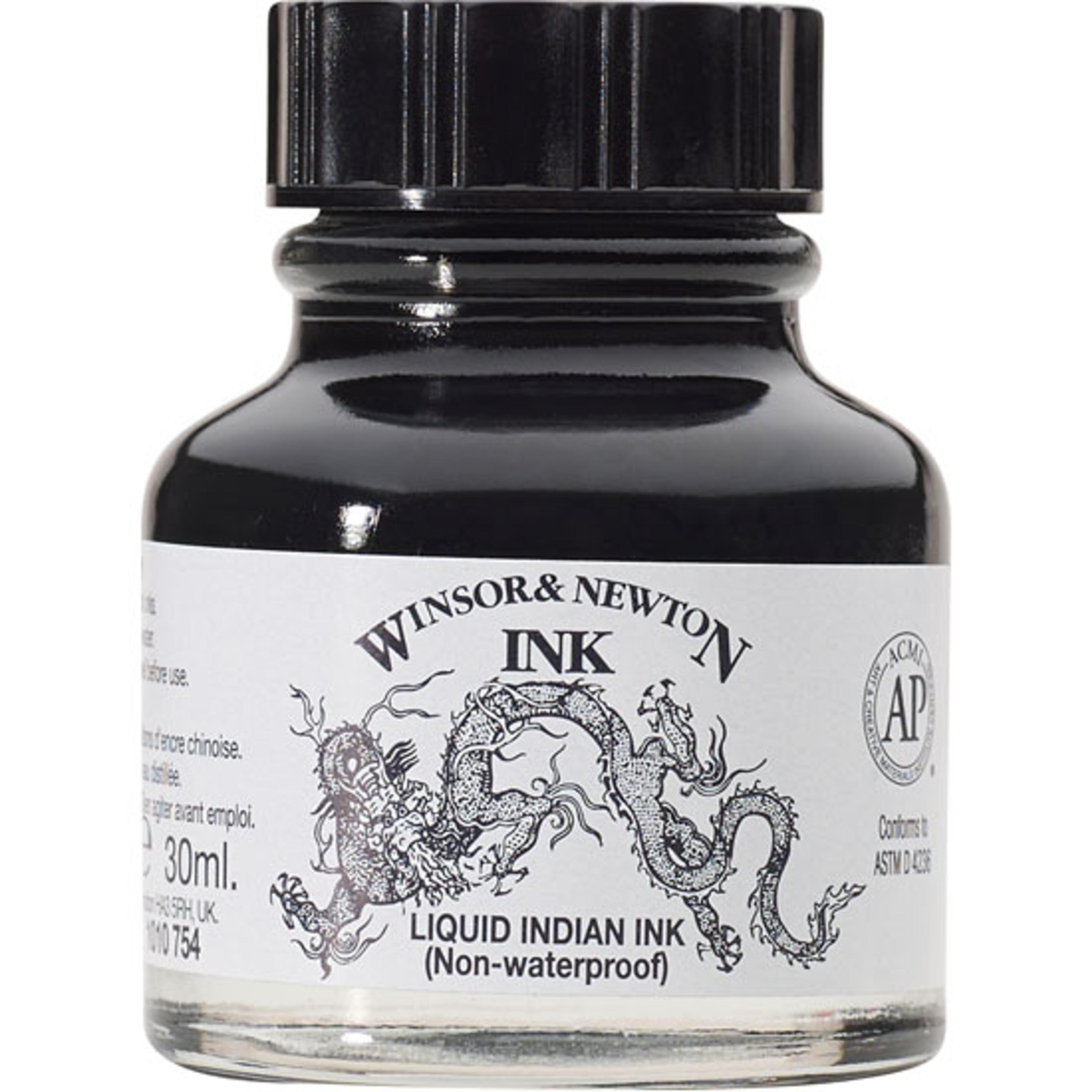 Winsor & Newton Drawing Inks Non-Waterproof 30ml - Liquid Indian