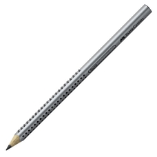 Faber-Castell Jumbo Grip Graphite Pencil - B - Silver