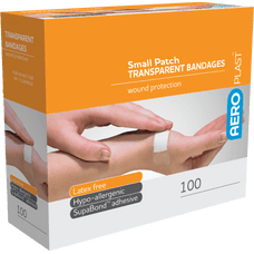 Transparent Plasters 38 x 38mm - Pack of 100