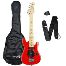 3rd Avenue 1/4 Size Electric Guitar - Red