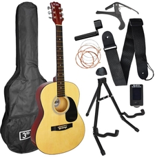 3rd Avenue Acoustic Guitar Premium Pack - Natural