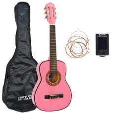 3rd Avenue 1/4 Size Classical Guitar Pack - Pink