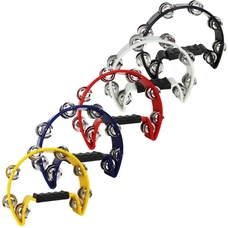 A-Star Half Moon Assorted Colour Tambourine Pack of 10