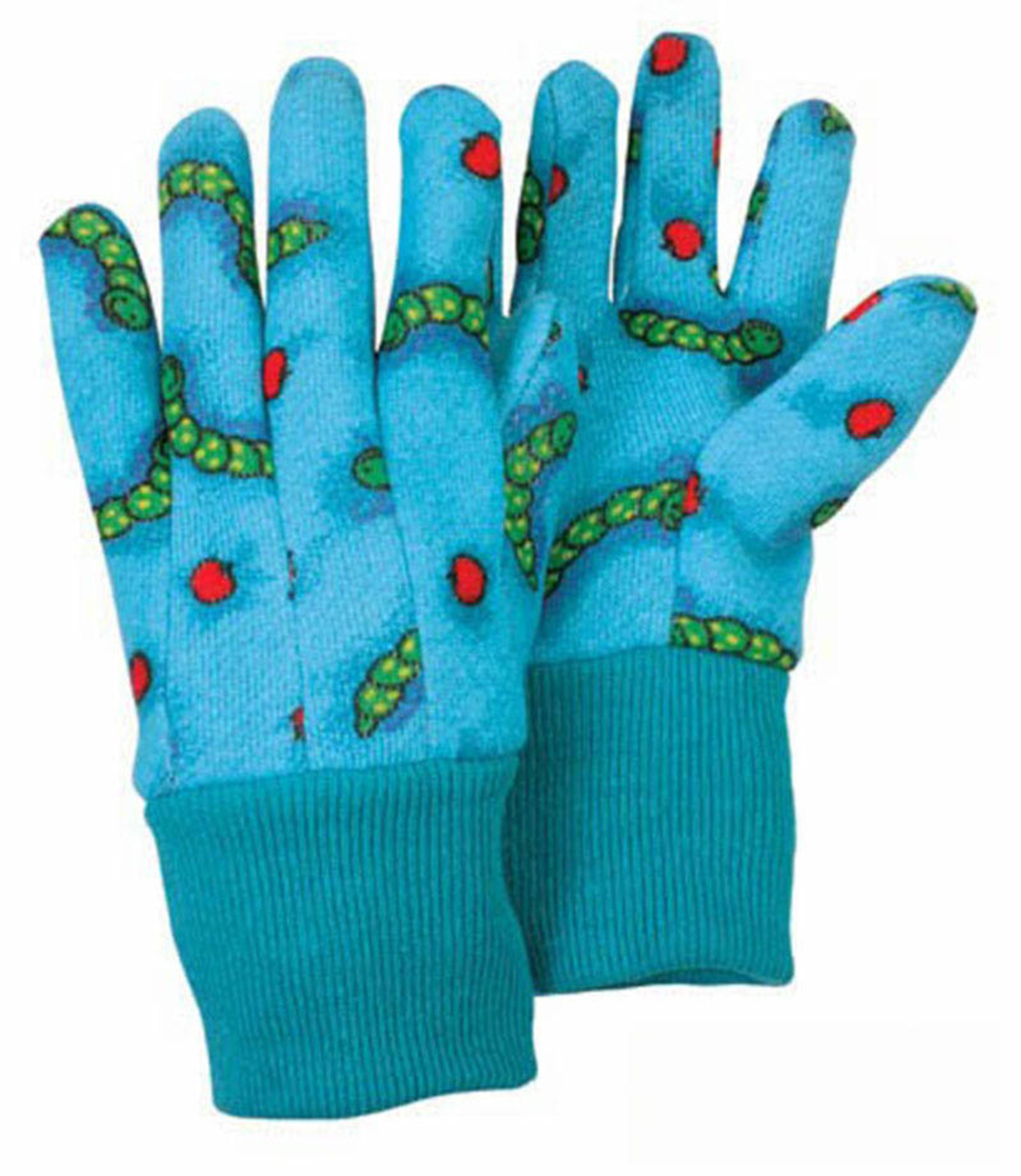 KIDS JERSEY GARDENING GLOVESMED AGE8-12 YRS.(4 PAIRS)