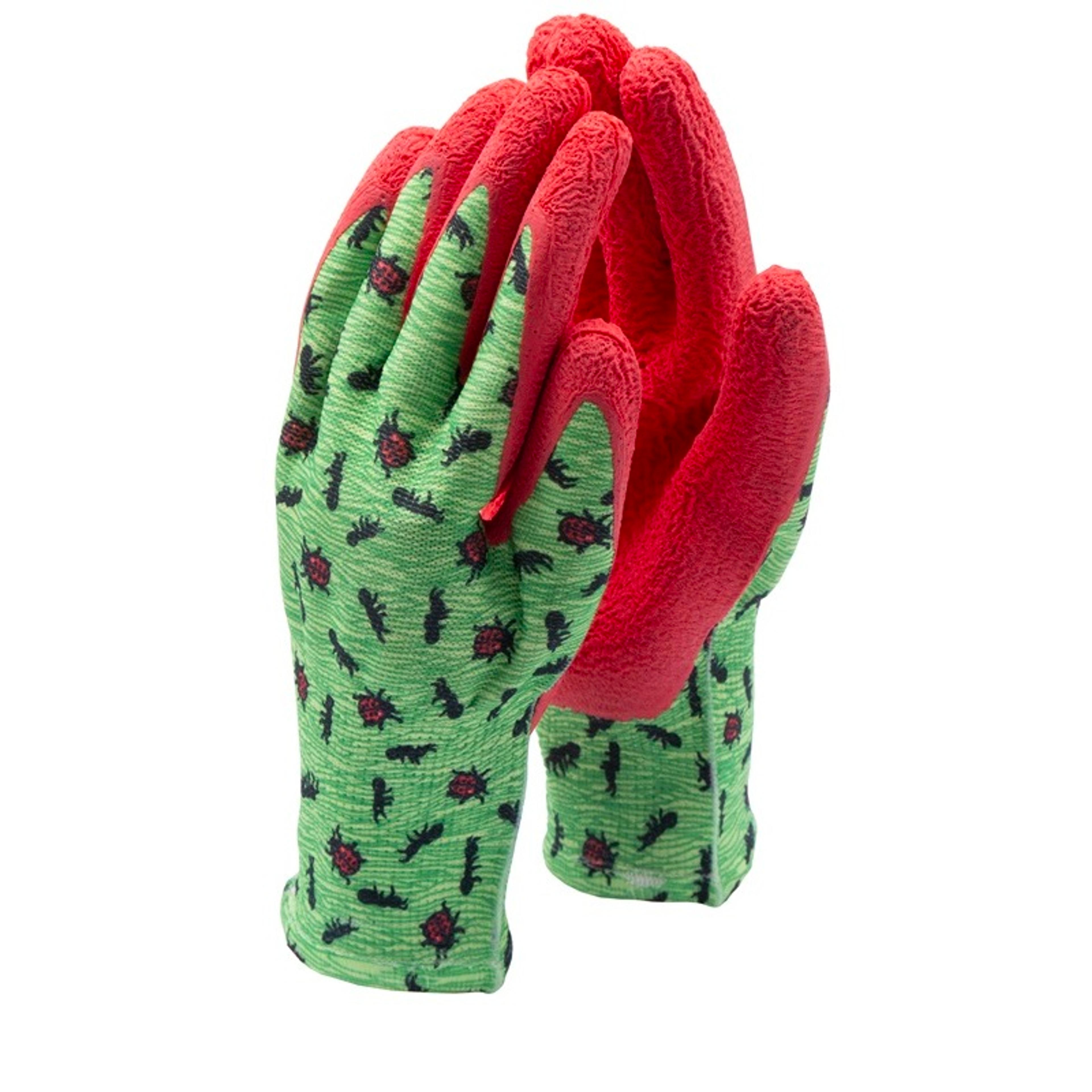 4PK-AGE4-7 KIDS JERSEY GARDENING GLOVES (2 PINK. 2 BLUE)