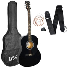 3rd Avenue Acoustic Guitar Pack - Black
