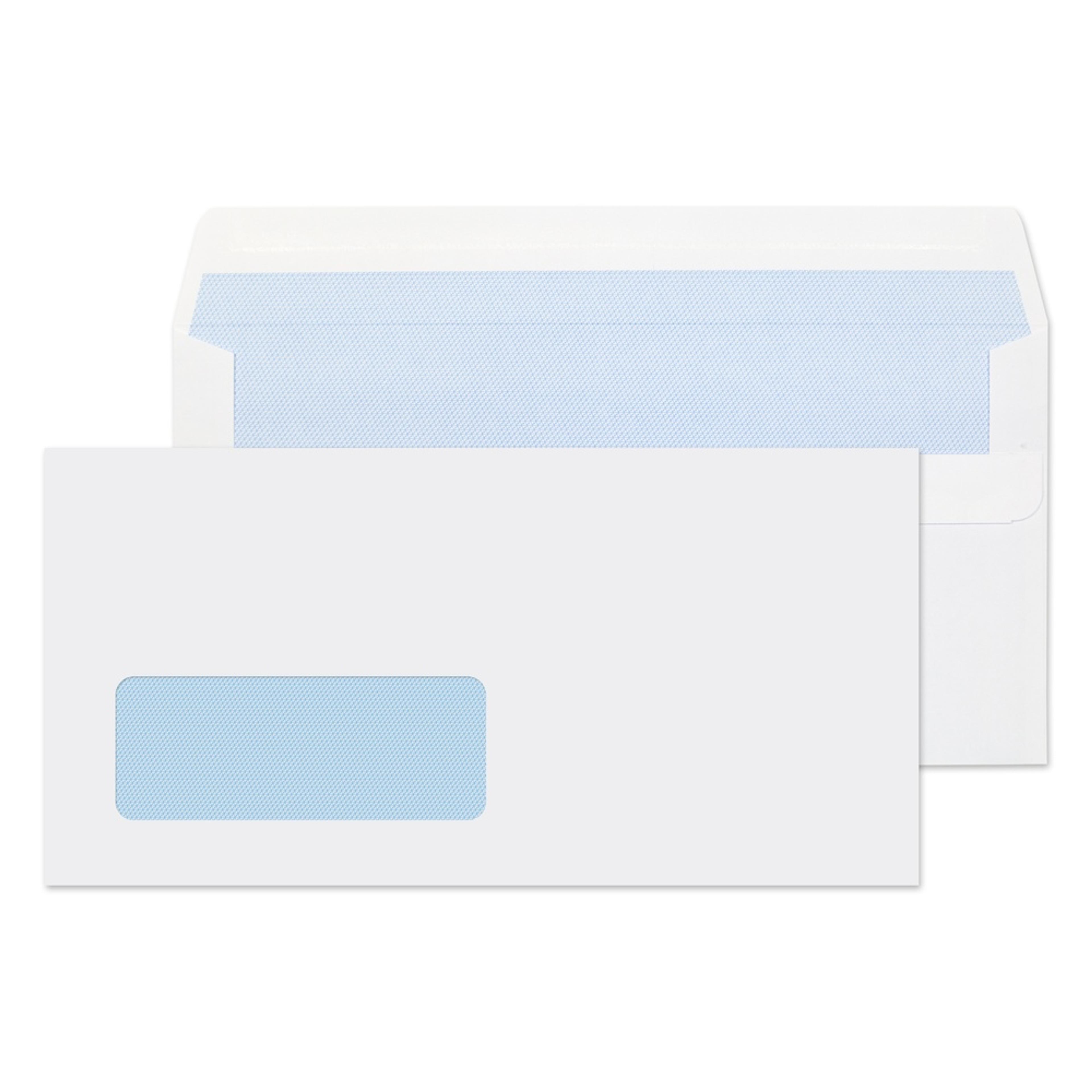 DL Window Wallet Self Seal Envelopes 80gsm White - Pack of 1000