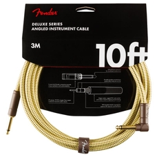 Fender 10ft Deluxe Jack Cable Straight/Angle - Tweed
