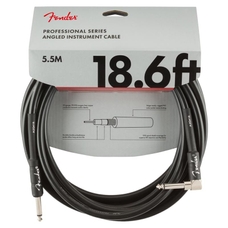 Fender Professional Series Instrument Cable Straight/Angle 5.5m -  Black