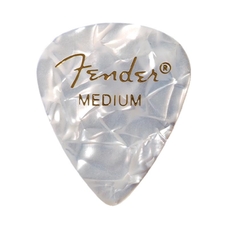 Fender 351 Shape Premium Picks - White. Pack of 12