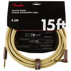 Fender 15ft Deluxe Series Instrument Cable - Tweed