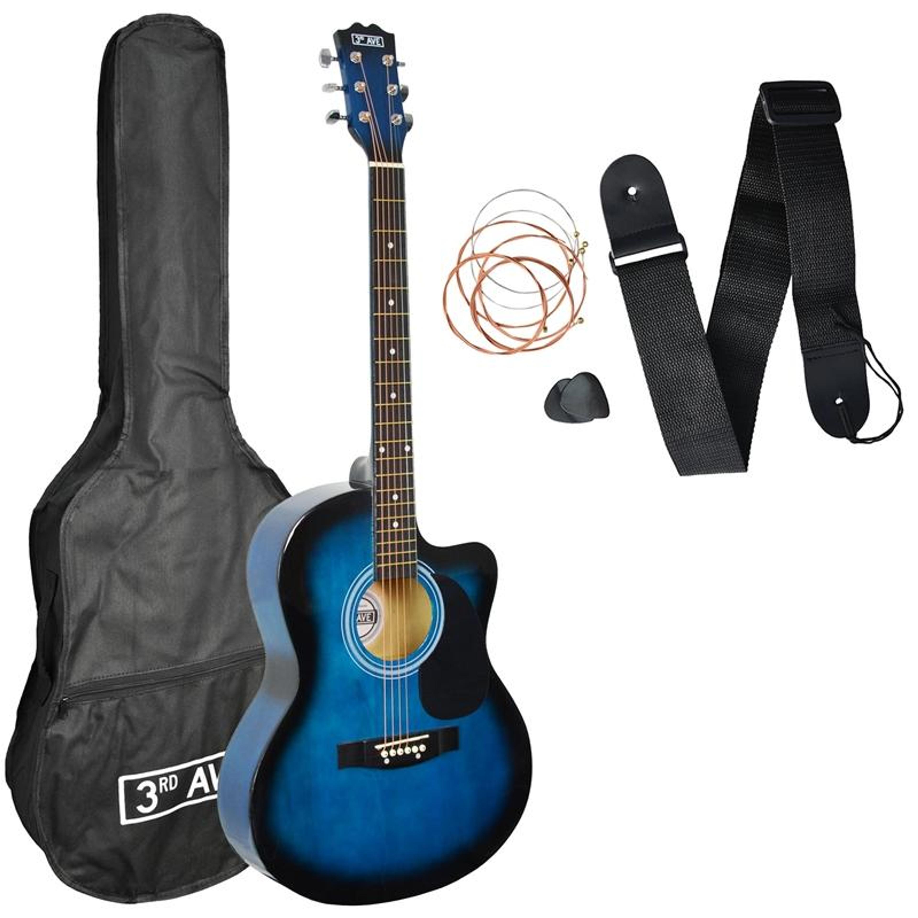 3rd Avenue Cutaway Acoustic Guitar Pack - Blueburst