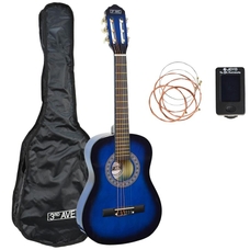 3rd Avenue 1/4 Size Classical Guitar Pack - Blueburst