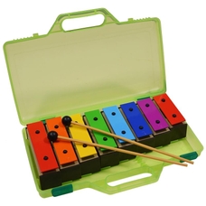 A-Star Chime Bar Set in Trans Green Case