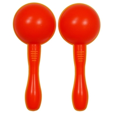 A-Star Plastic Maracas Small - Red and Orange