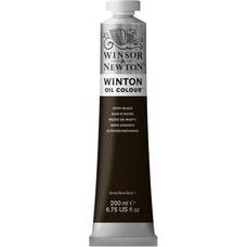 Winsor & Newton Winton Oil Colours 200ml - Ivory Black