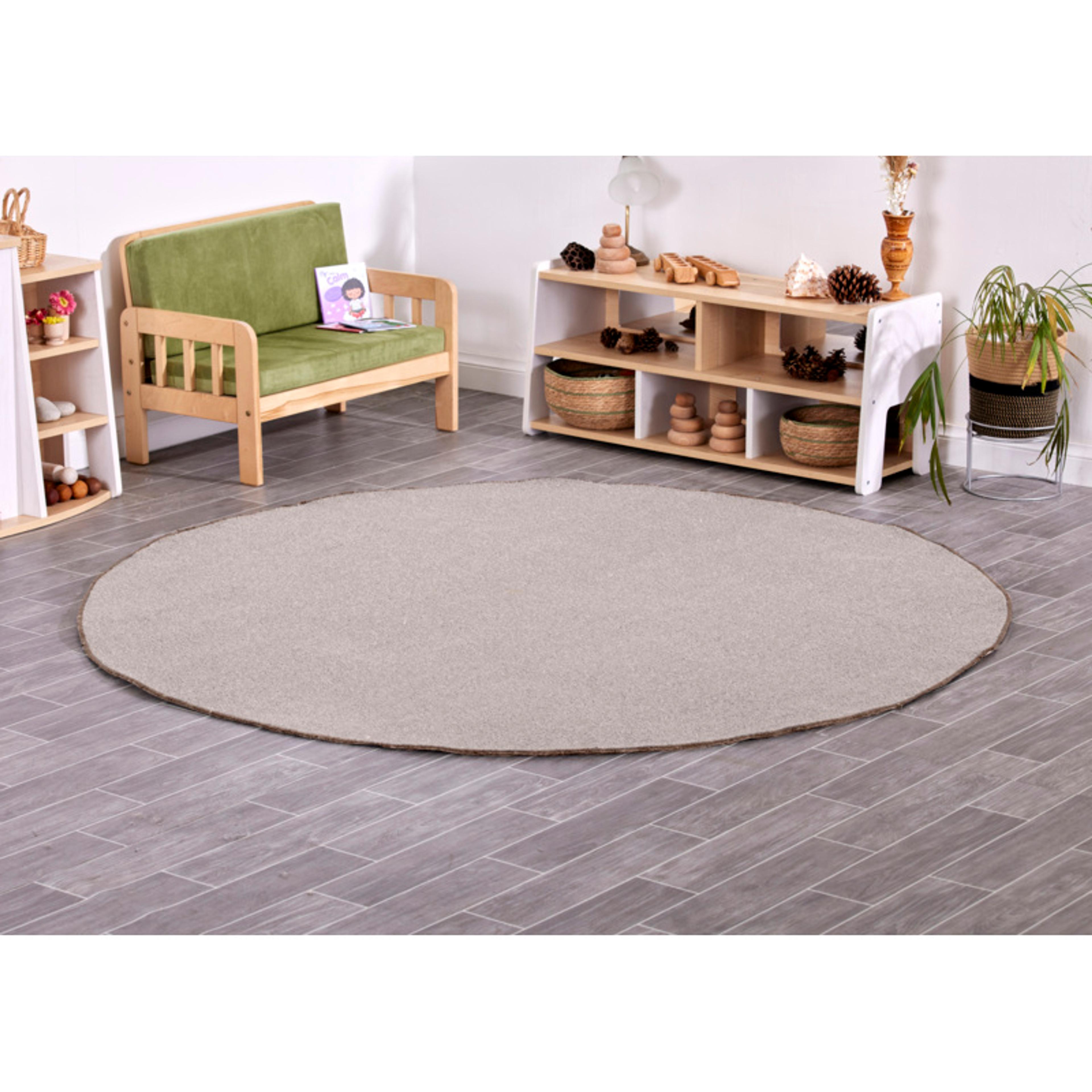 2M LARGE RUG ROUND- NEUTRAL