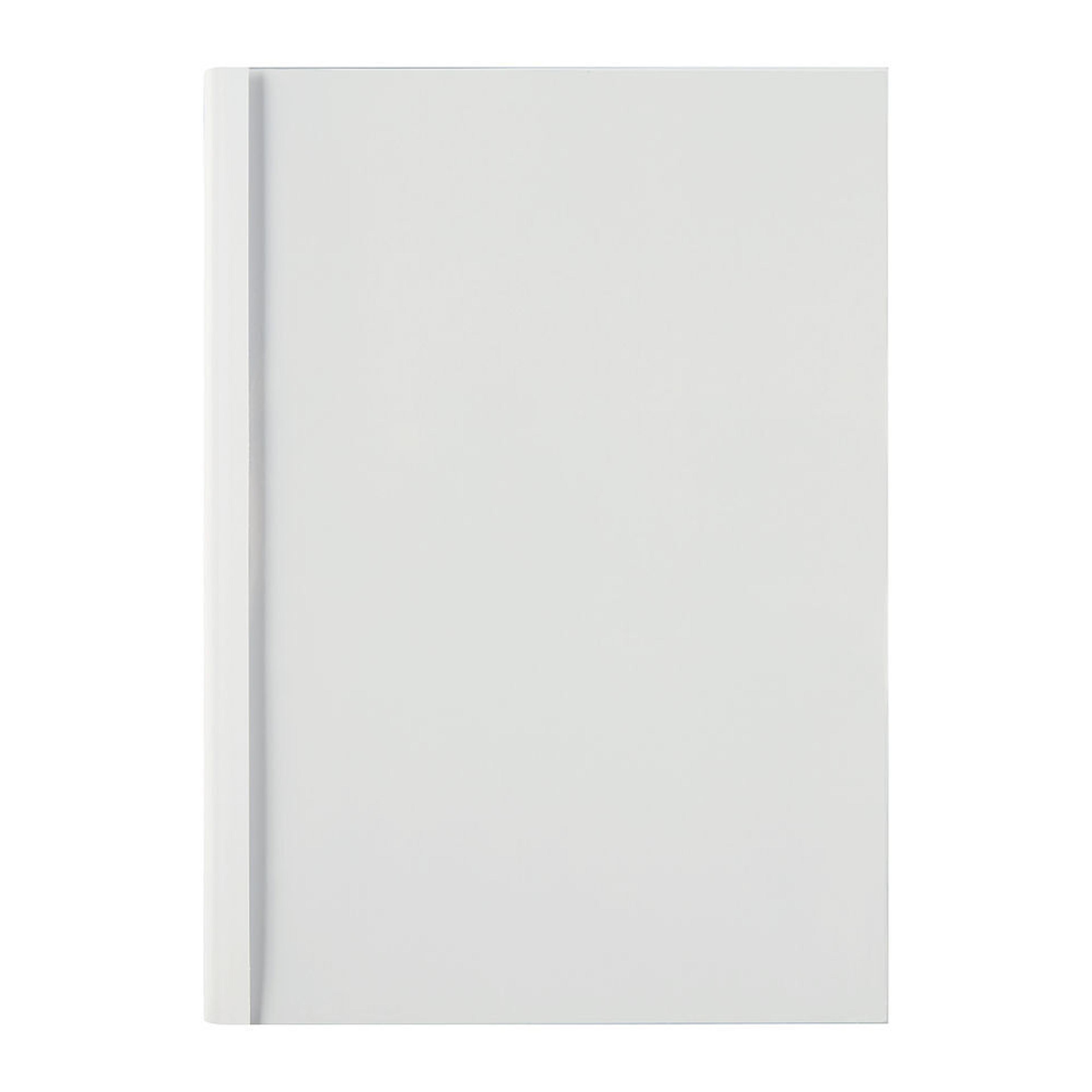 Acco 1.5mm 200g Thermal Binding Cover Gls Clr/Wh - Pack of 100