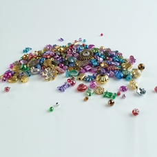 Plastic Metallic Shiny Beads