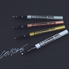Sakura Pen-Touch Metallic Markers Fine Point. Assorted Class Pack of 48