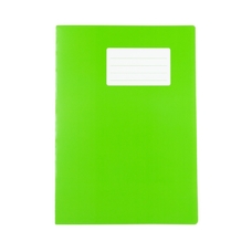 School Exercise Books A4 80 Page 10mm Squared - Light Green - Pack of 50
