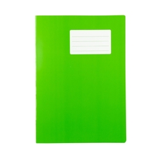 School Exercise Books A4 80 Page 8mm F&M - Light Green - Pack of 50