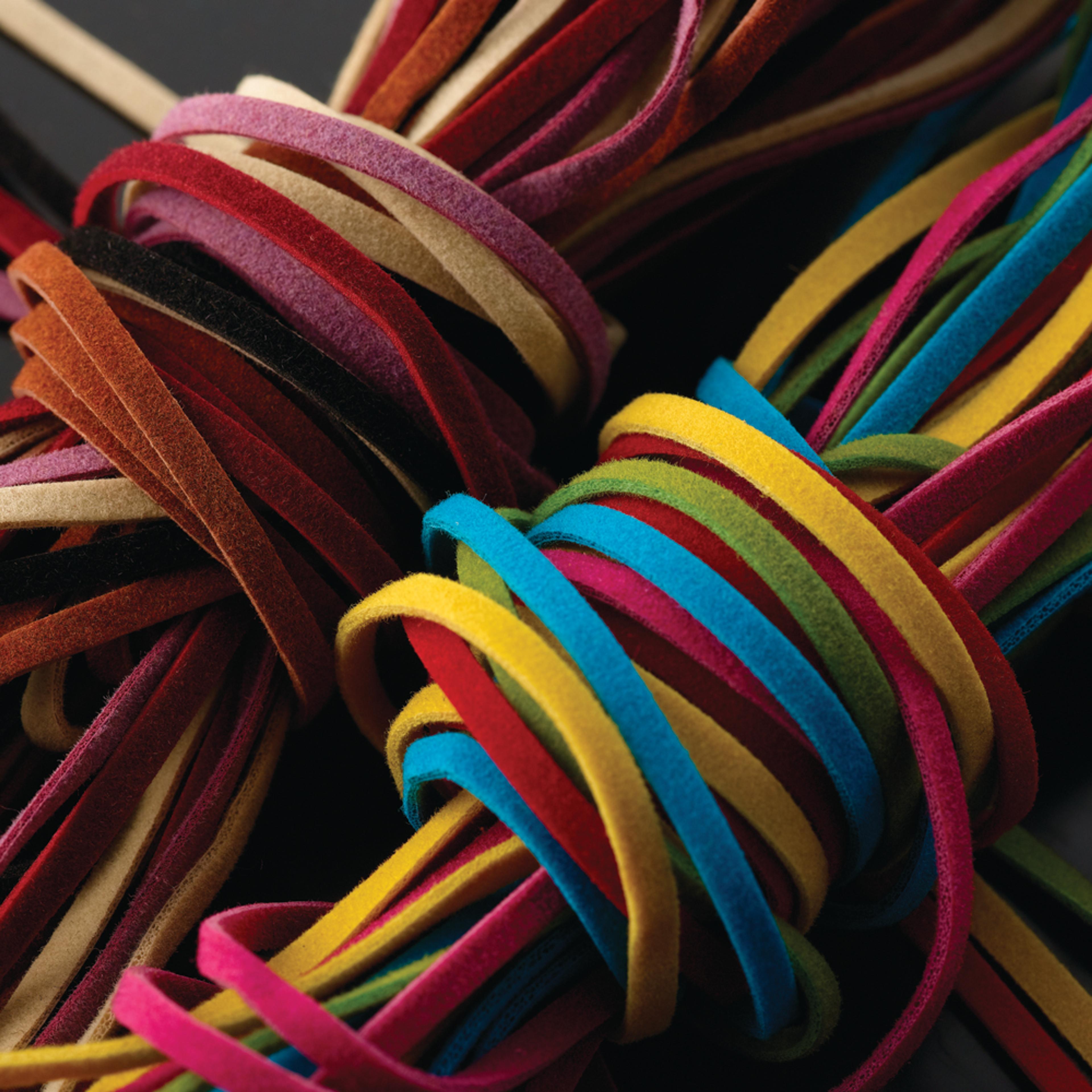 Imitation Suede Thonging - Brights/Dark - Class Pack