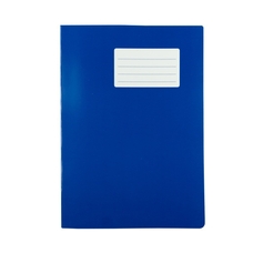 School Exercise Books A4 80 Page 8mm F&M - Dark Blue - Pack of 50