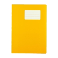 School Exercise Books A4 80 Page 5mm Squared - Orange - Pack of 50