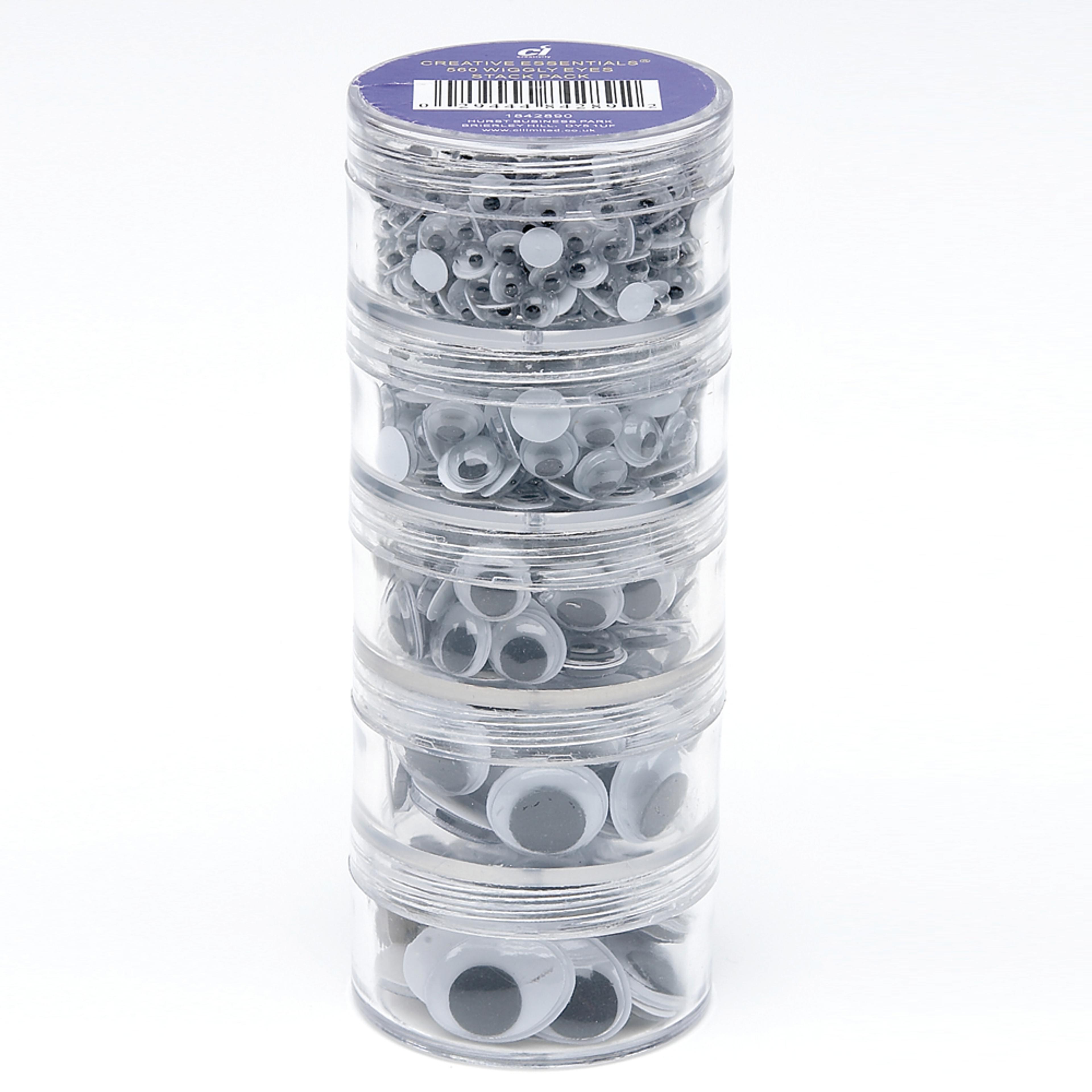 Wiggly Eyes Bulk Pack - Black