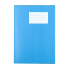 School Exercise Books A4 80 Page 10mm Squared - Light Blue - Pack of 50