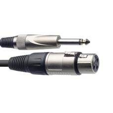 Stagg XLR to Jack Microphone Cable - 6m