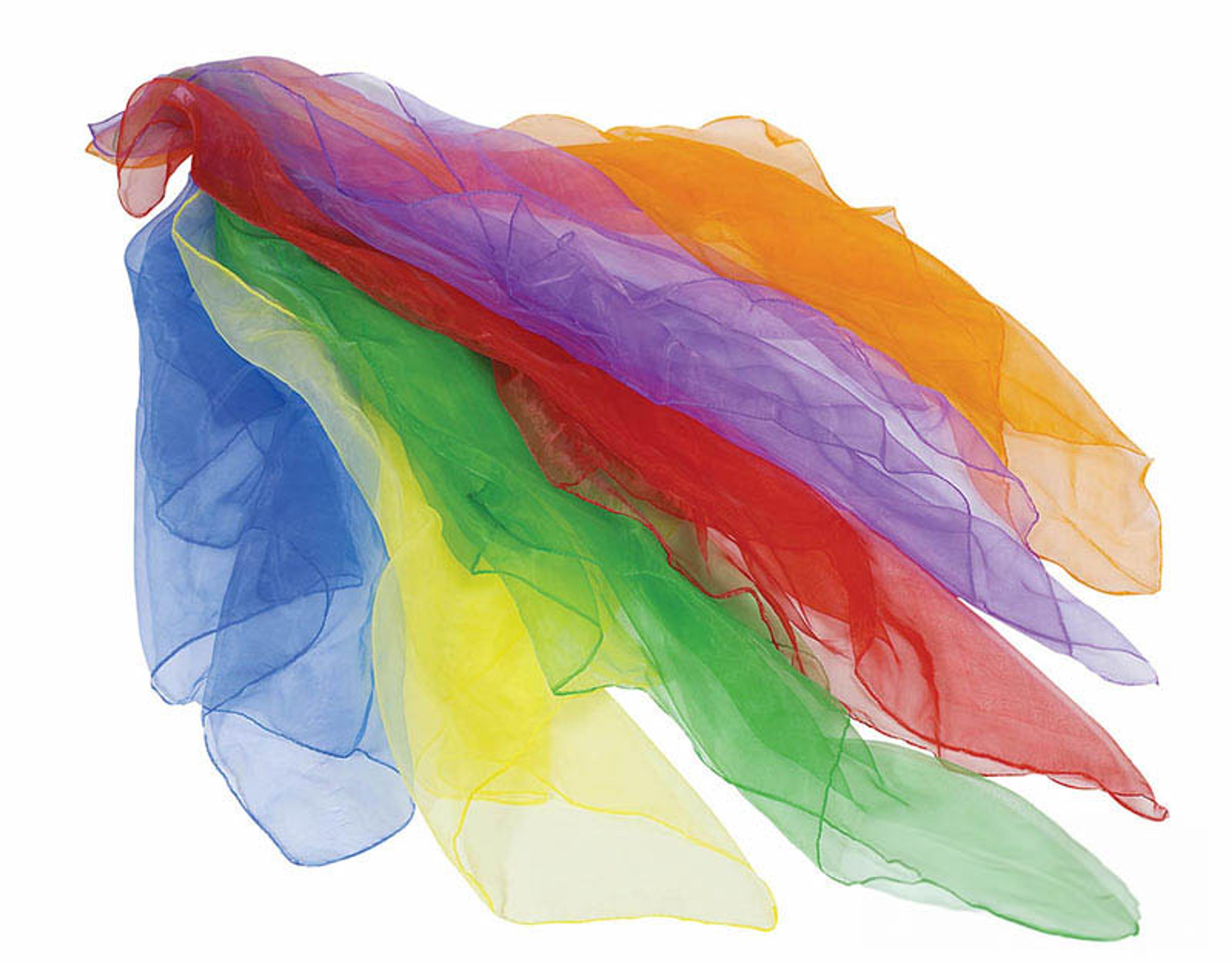 NYLON SCARVES FOR JUGGLING (SET OF 6)
