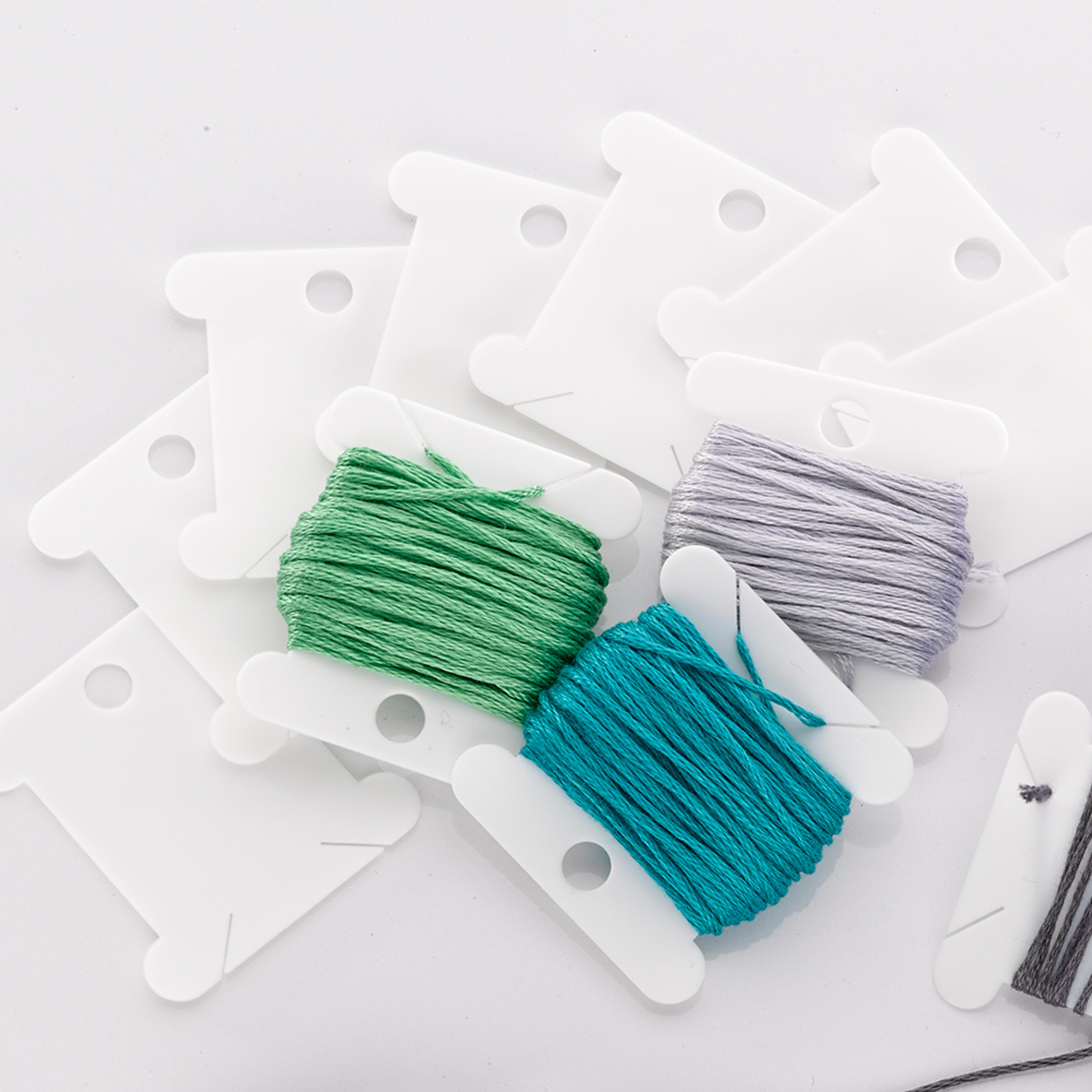 Plastic Floss Bobbin. Packs of 30