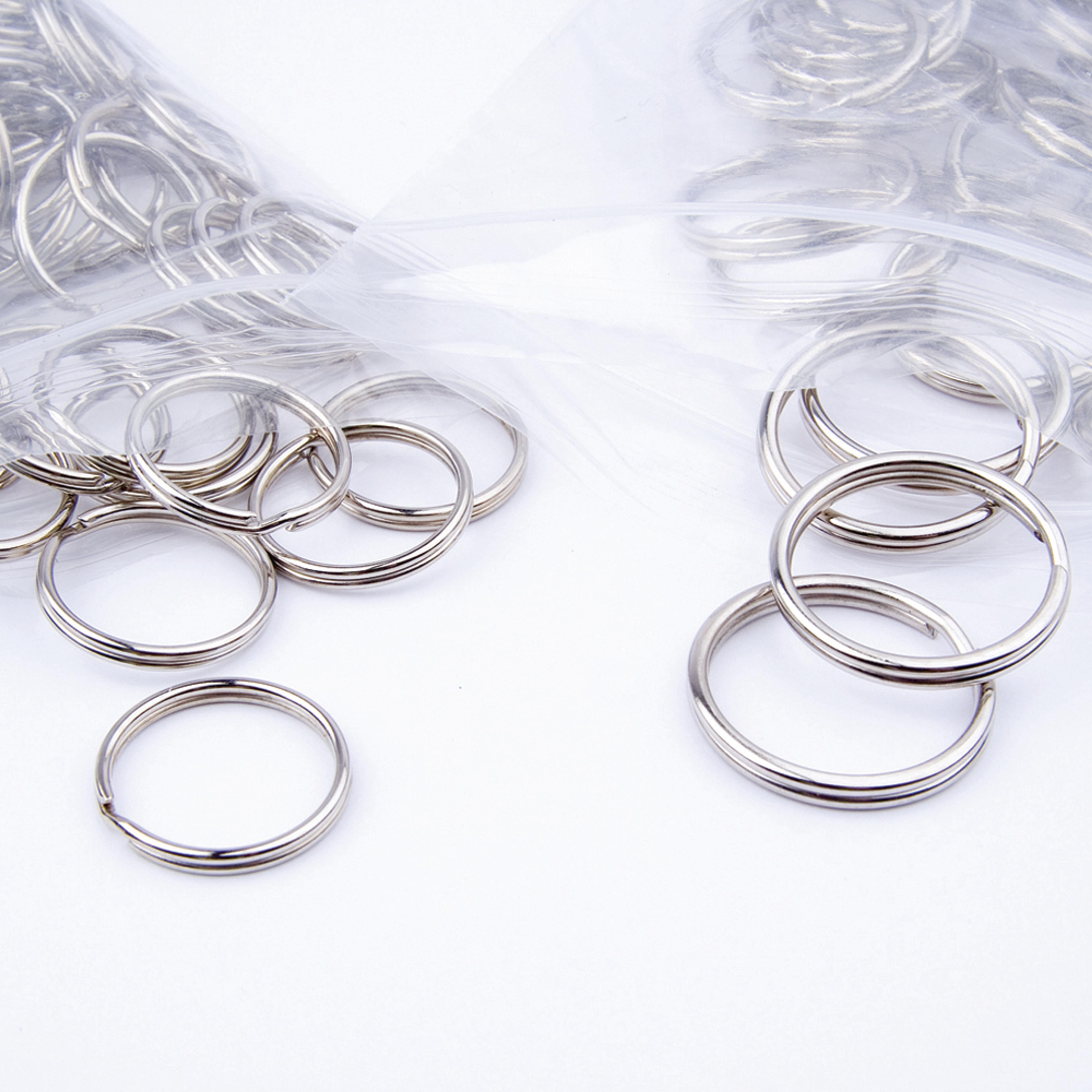 Steel Split Keyrings - 24mm dia. Pack of 100