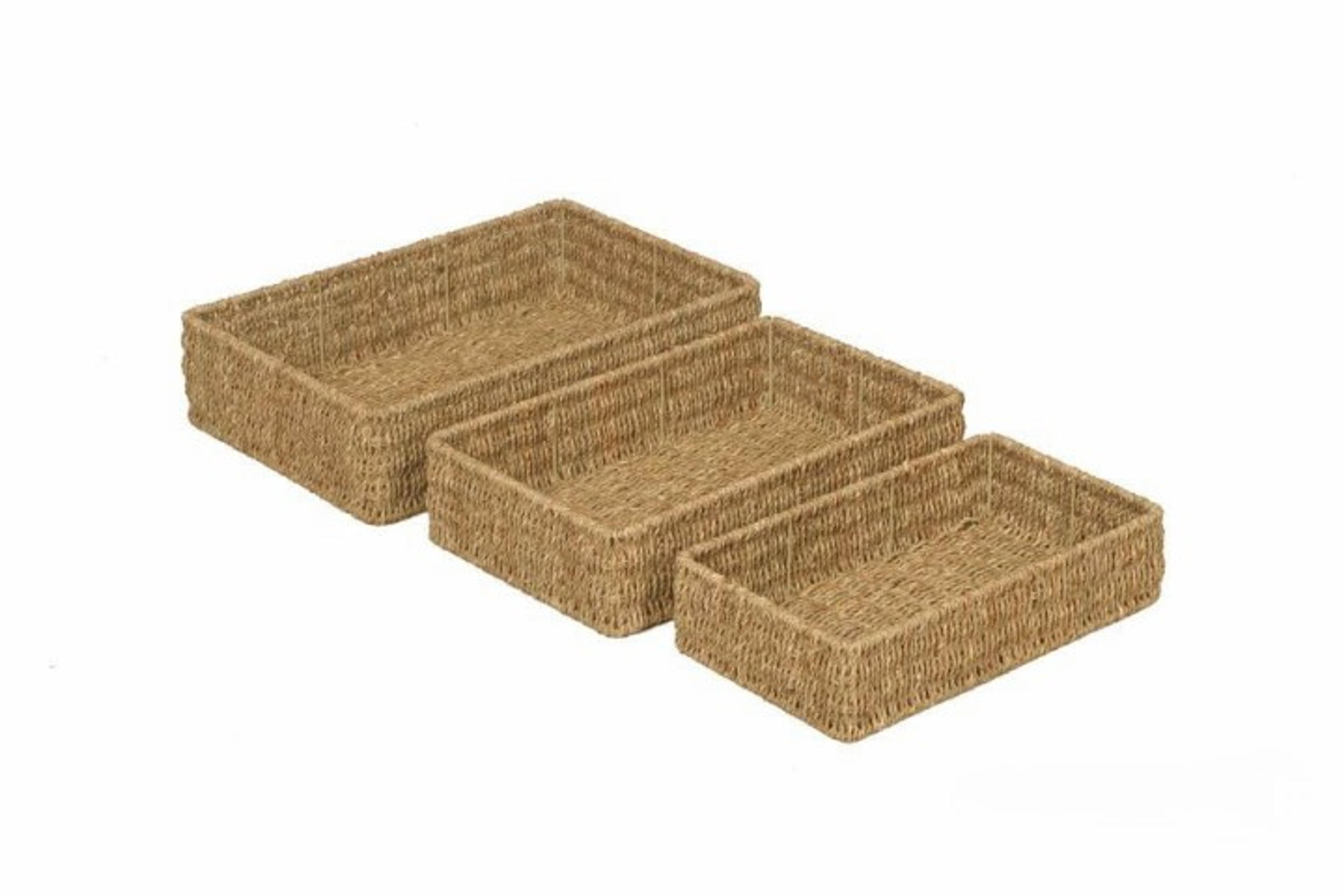 SEAGRASS RECTANGULAR BASKETS