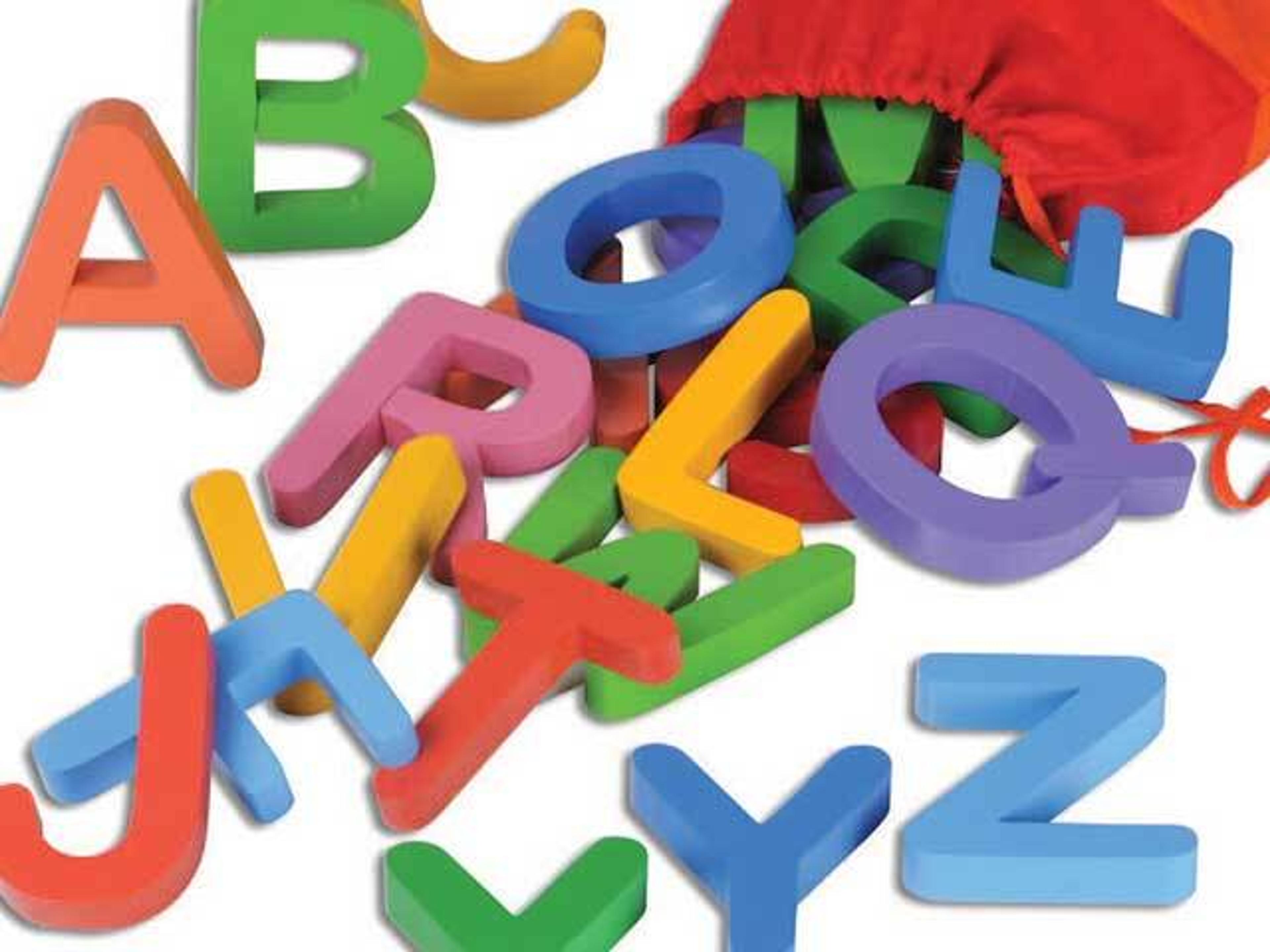 Coloured Wooden Letters Lowercase - Set of 26