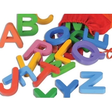 Coloured Wooden Letters Lowercase - Set of 26