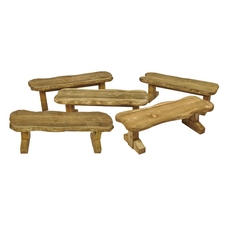 Rustic Seating Benches - Pack of 5