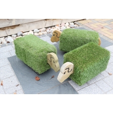 Grass Animal Green Sheep Seating