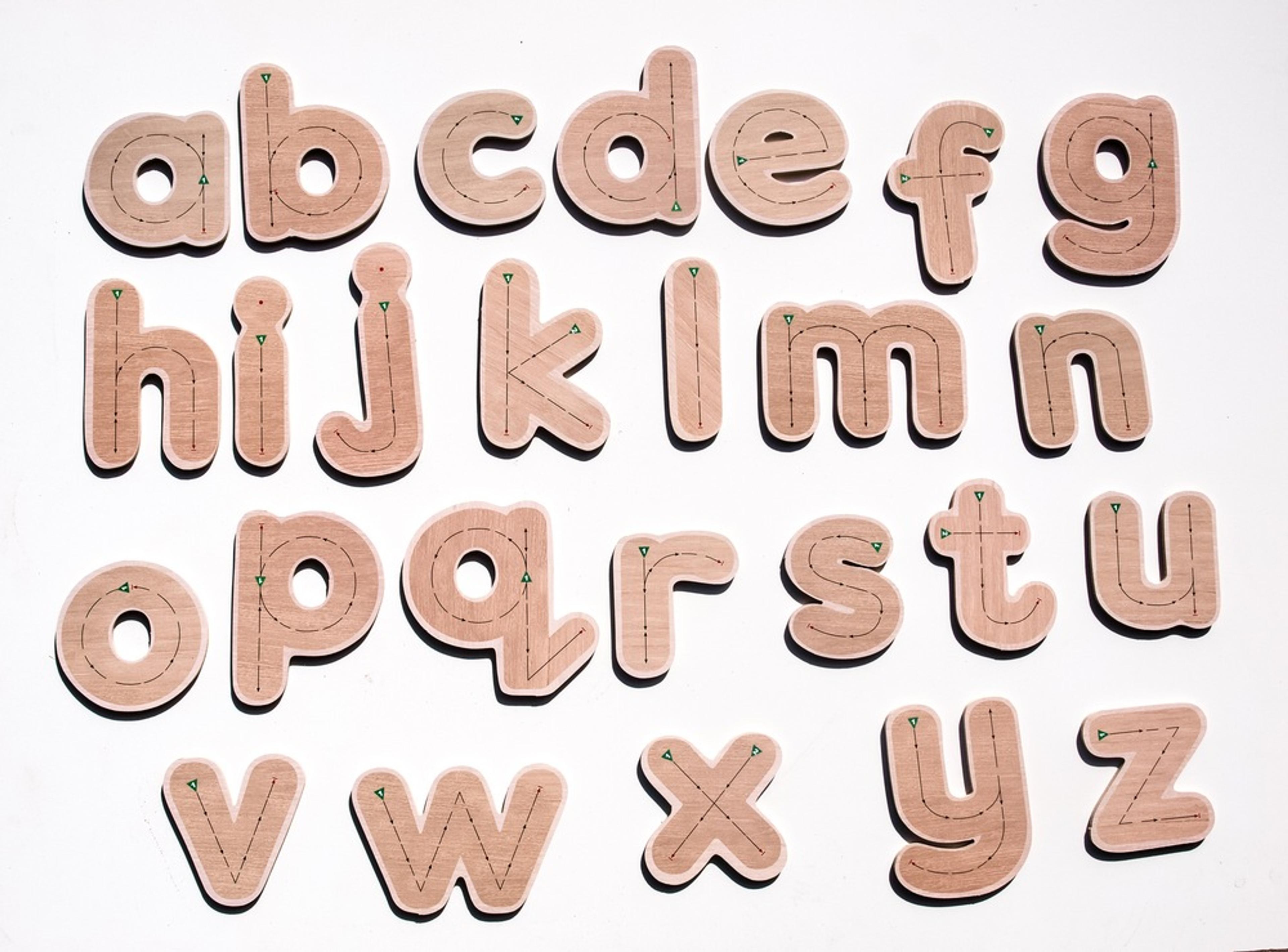 Letter Formation Wooden Letters - Set of 26