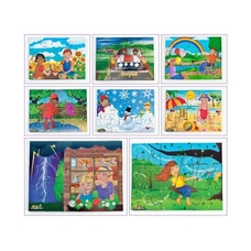Weather Interlocking Puzzles - Pack of 8