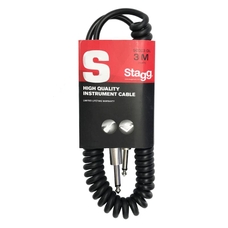 Stagg SGCC3 DL Coiled Instrument Cable - 3m