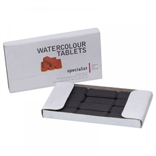 Watercolour Tablets - Black. Pack of 12