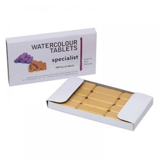 Watercolour Tablets - Metallic Gold. Pack of 12